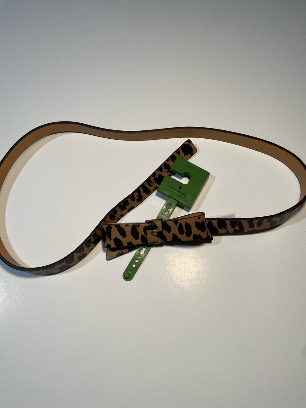 Kate spade New York Leopard Print Bow Belt